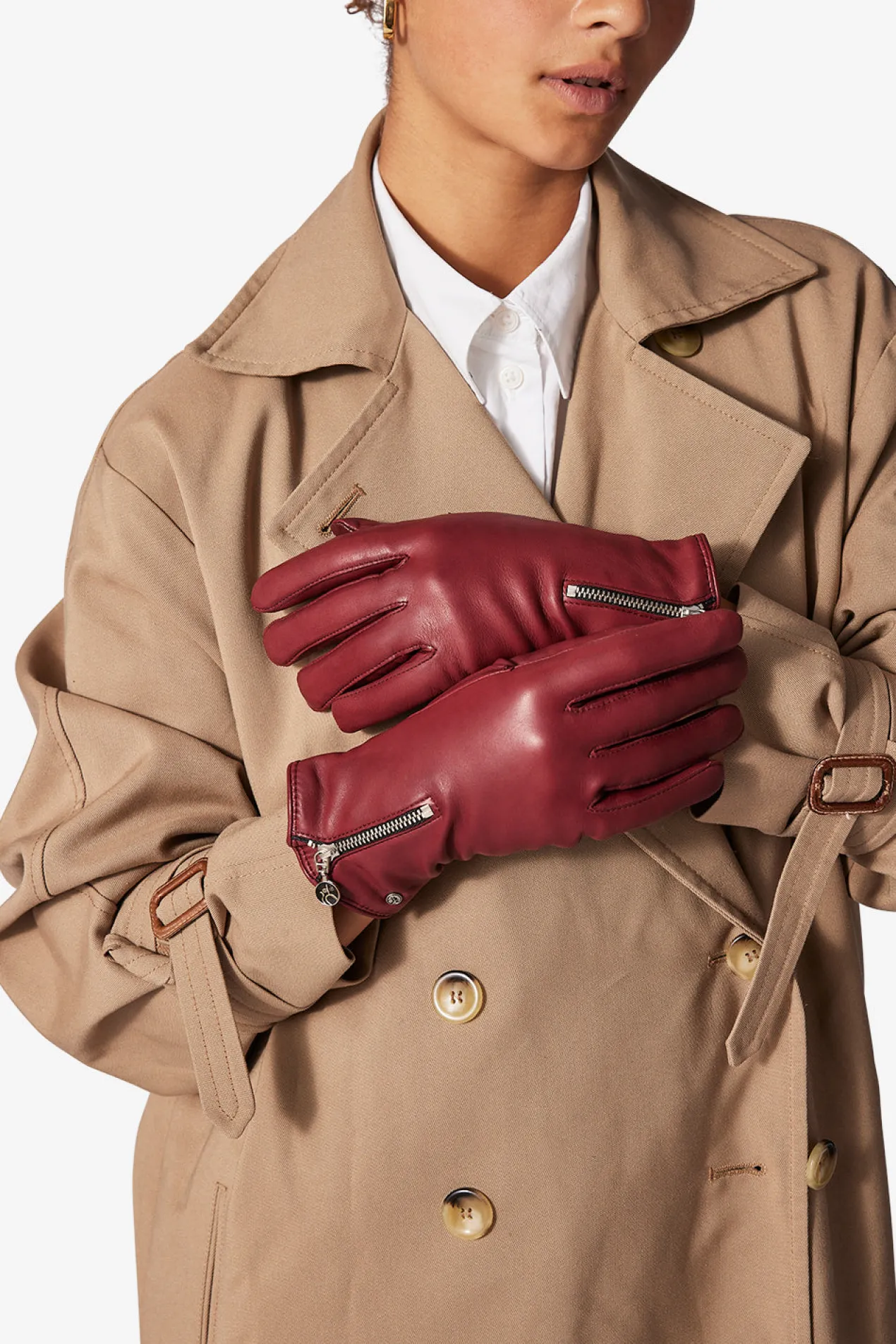 Adax glove Sanne Burnt red