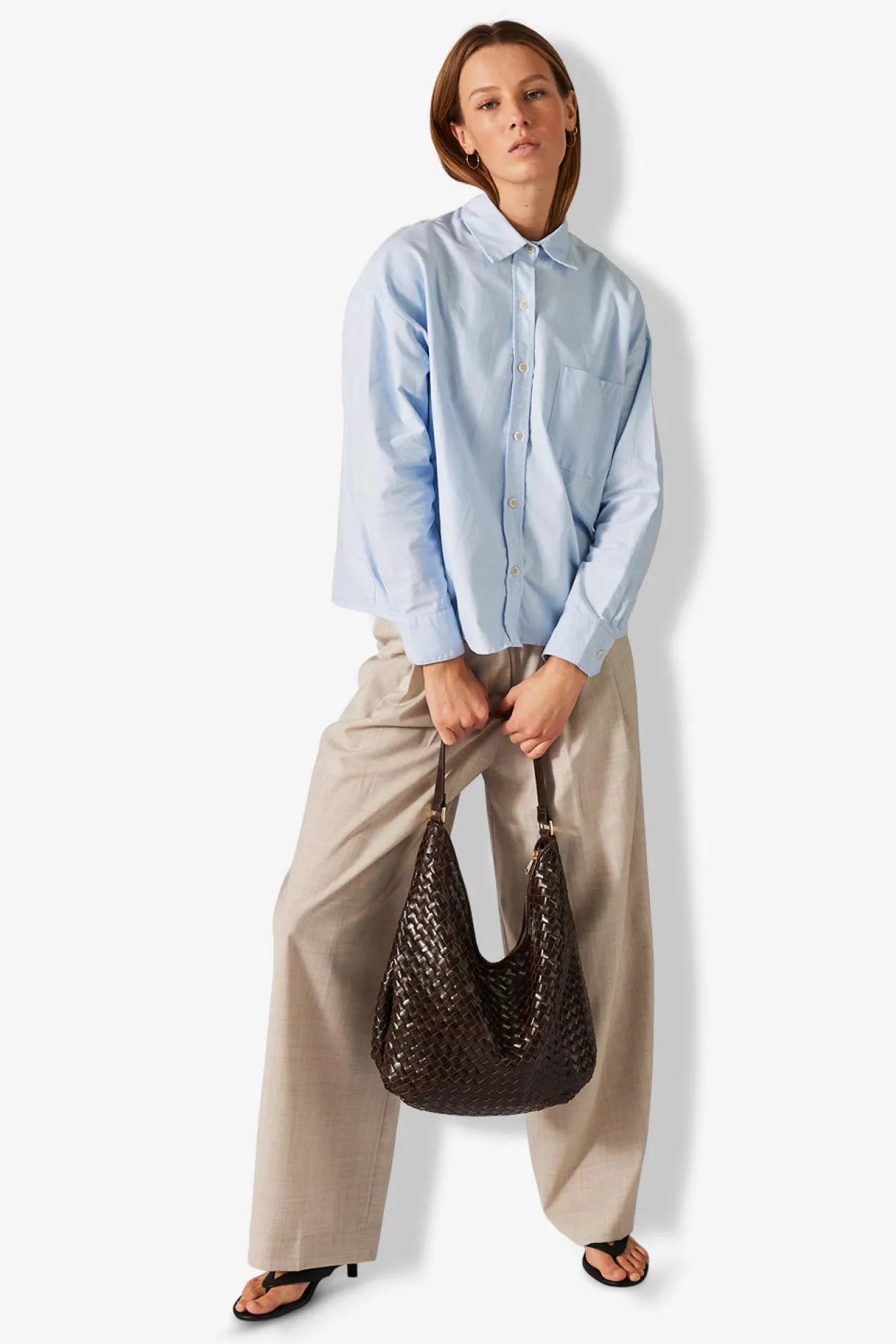 Salerno shoulder bag Mindy Dark brown